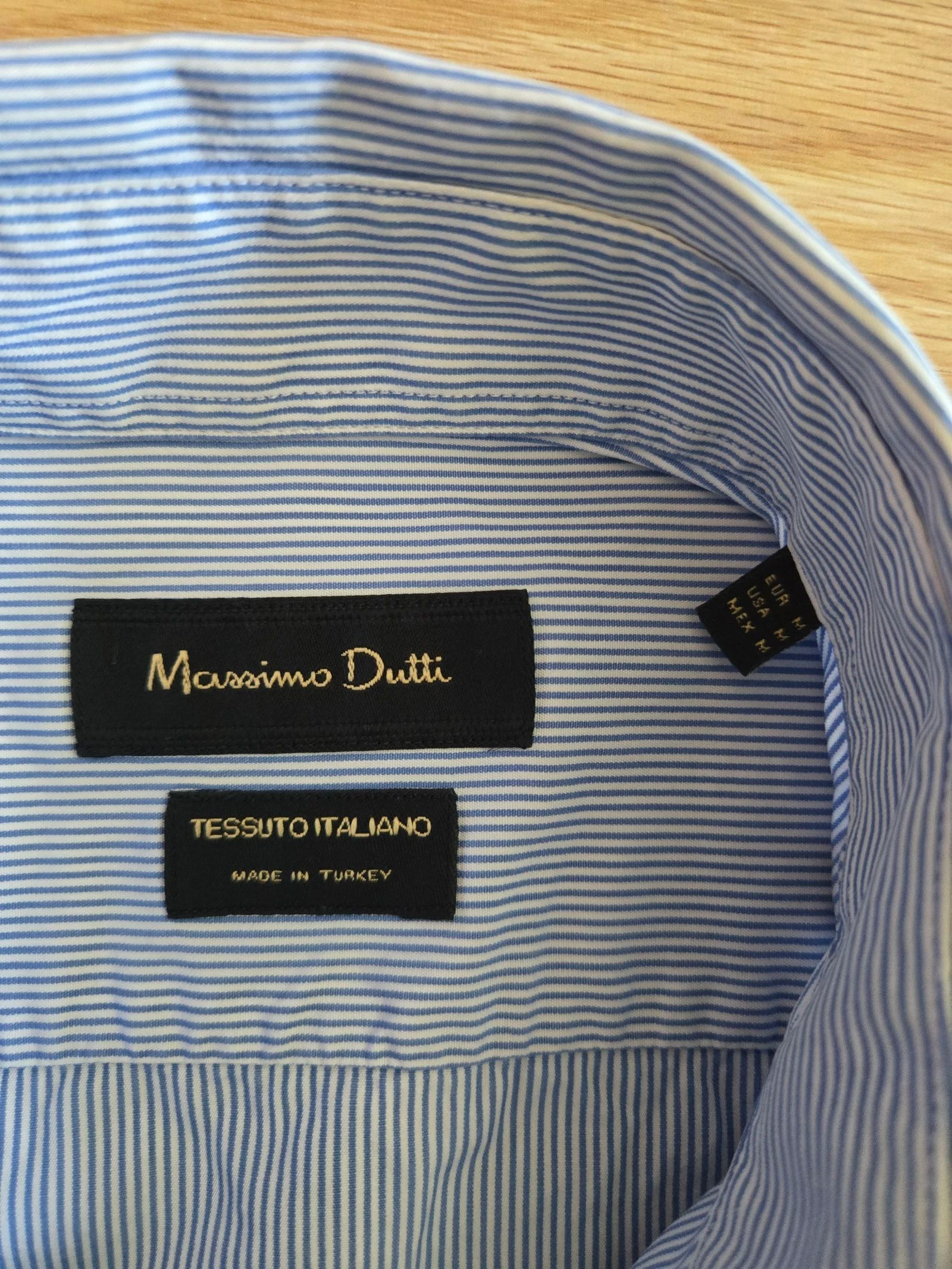 Camisa de riscas finas Massimo Dutti tamanho M – photo 2